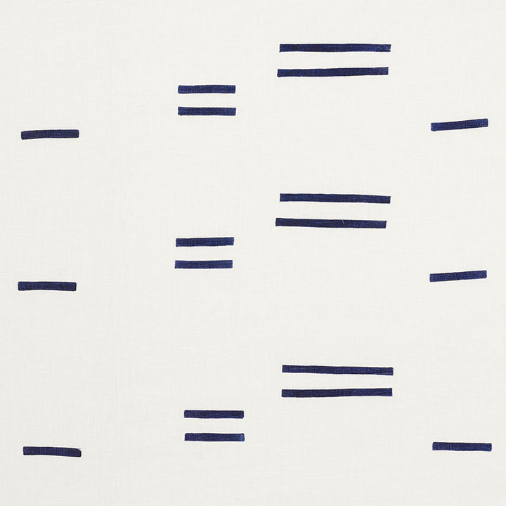 Oaxaca Navy On White 74010 by Schumacher Designer Fabric CAROLINE Z HURLEY See Sample UNITED STATES OF AMERICA MEDIUM DUTY </p><p>Repeat: Horizontal: 18" (45CM) and Vertical: 18" (45CM) 54" (137CM) - Swanky Fabrics -