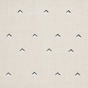 Overlapping Triangles Black & White 74020 by Schumacher Designer Fabric
