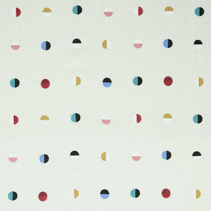 Joshua Tree Multi Moons On Ivory 74042 by Schumacher Designer Fabric