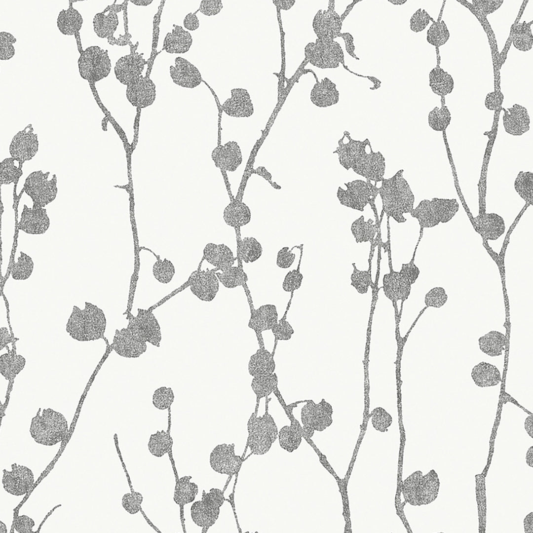 Disa Charcoal 7425 by Schumacher Designer Wallcovering