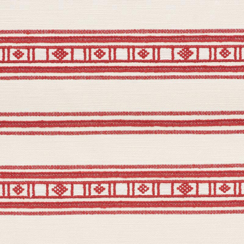 Buena Vista Red 74480 by Schumacher Fabric Schumacher Fabric Buena Vista Red 74480Fabric COTTON 60% BELGIUM </p><p>Repeat: H: HORZ. 9" (23CM) , V: VERT. 9 5/8" (24CM) 54.25 - Fabric Carolina -