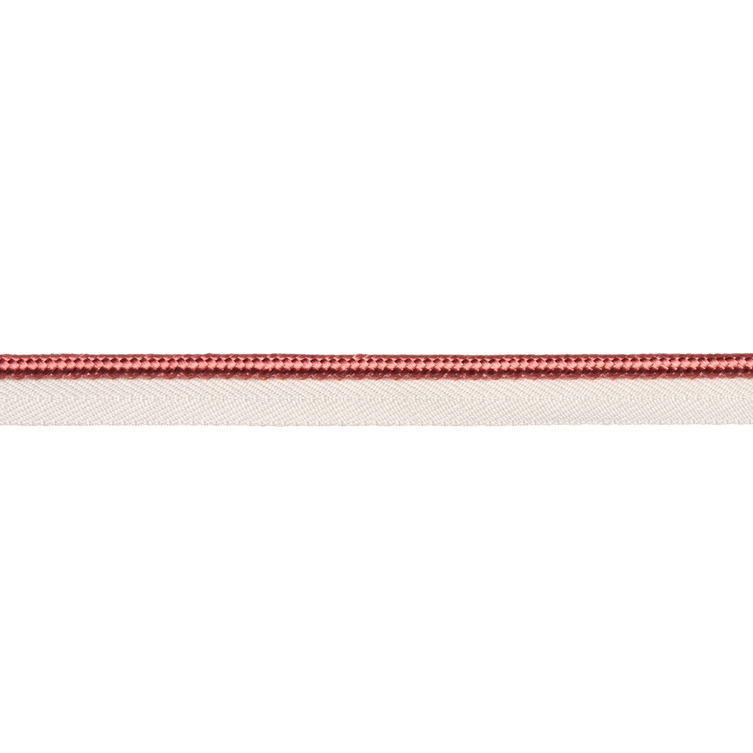 Gustave Silk Lip Cord Medium Coral 74559 by Schumacher Designer Trim