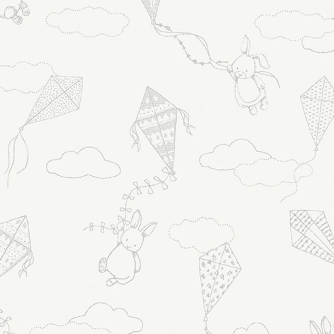 Up & Away Ivory 7459 by Schumacher Designer Wallcovering