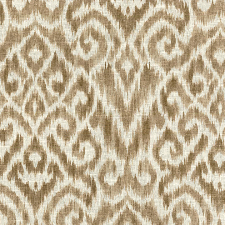 Thompson Ikat Taupe 750570 by Williamsburg Designer Fabric - 42% Cotton 32% Linen 26% Rayon N/A Horizontal: 6.75 and Vertical: 27 54 - Swanky Fabrics -