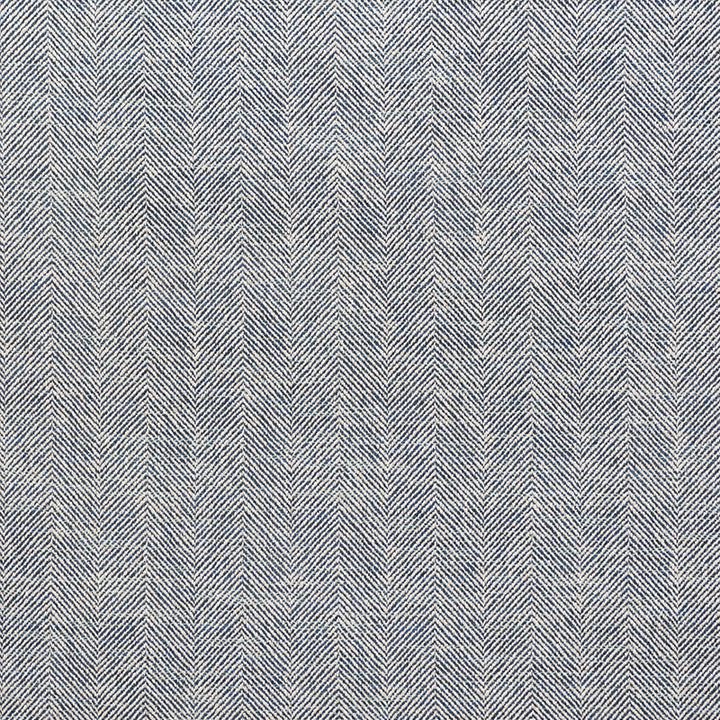 Caro Herringbone Indigo 75142 by Schumacher Designer Fabric RELAXED GLAMOUR See Sample ITALY - </p><p>Repeat: Horizontal: 3 1/2" (9CM) and Vertical: 1/4" (1CM) 55 3/4" (141CM) - Swanky Fabrics -