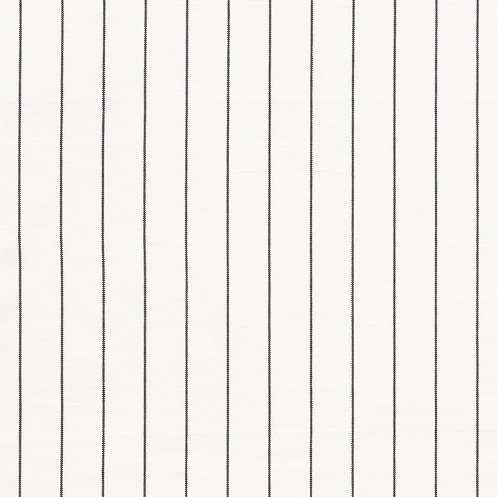 Cavett Stripe Charcoal 75251 by Schumacher Designer Fabric CHAMBRAY COTTON 100% INDIA </p><p>Repeat: Horizontal: 2 3/4" (7CM) and Vertical: 54 - Swanky Fabrics -
