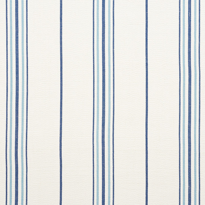 Scarset Stripe Blues 75260 by Schumacher Fabric Schumacher Fabric Scarset Stripe Blues 75260Fabric COTTON 100% INDIA </p><p>Repeat: H: HORZ. 10 3/4" (27CM) , V: 56.25 - Fabric Carolina -