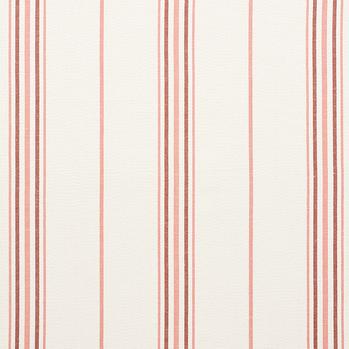 Scarset Stripe Rosewood 75262 by Schumacher Designer Fabric CHAMBRAY See Sample INDIA - </p><p>Repeat: Horizontal: 10 3/4" (27CM) and Vertical: - 56 1/4" (143CM) - Swanky Fabrics -
