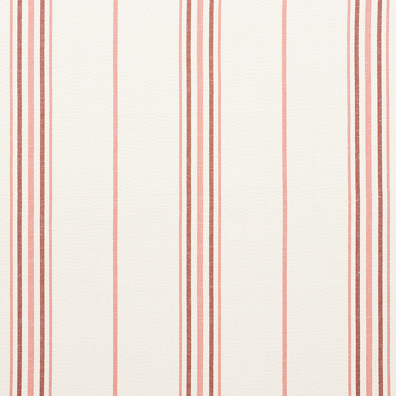 Scarset Stripe Rosewood 75262 by Schumacher Designer Fabric CHAMBRAY COTTON 100% INDIA MARTINDALE 41,000 </p><p>Repeat: Horizontal: 10 3/4" (27CM) and Vertical: 56.25 - Swanky Fabrics -