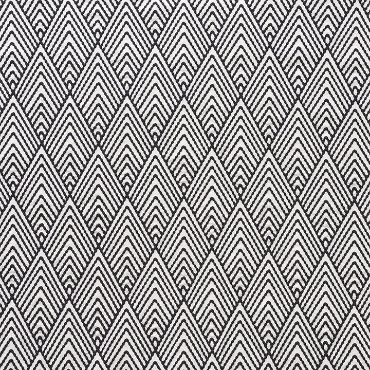 Avila Embroidery Black 75372 by Schumacher Designer Fabric Nautilus 50% Linen, 50% Polyester Martindale 40,000 Horizontal: 4 and Vertical: 7.5 50.5 - Swanky Fabrics -