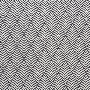 Avila Embroidery Black 75372 by Schumacher Designer Fabric