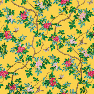 7544-9 Bird & Butterfly by Bassett Mcnab Designer Fabric