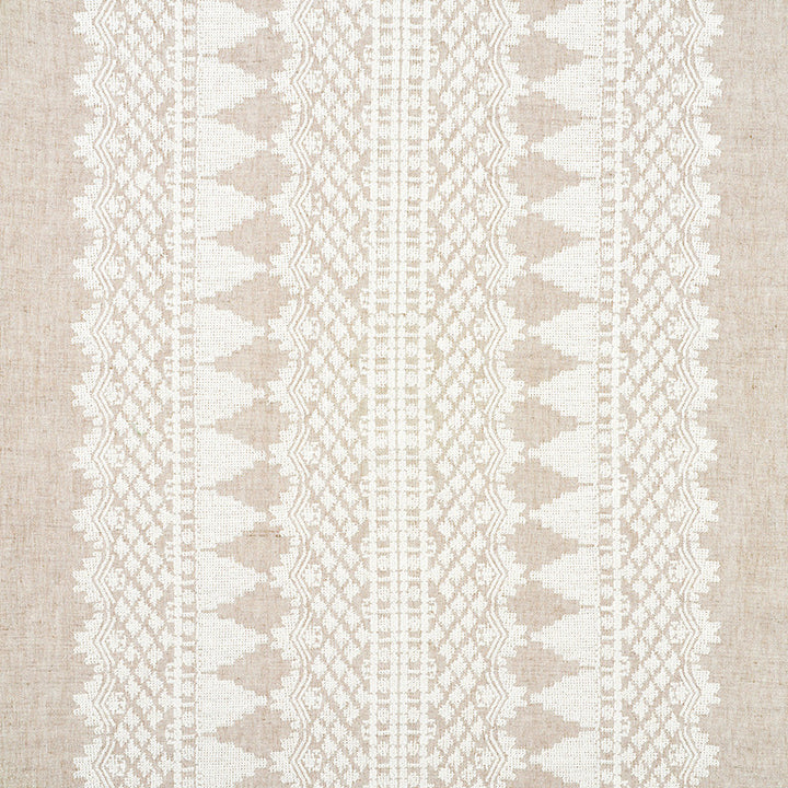Wentworth Embroidery Natural 75472 by Schumacher Designer Fabric NEW TRADITIONAL II LINEN 50% COTTON 50% INDIA </p><p>Repeat: Horizontal: 25 5/8" (65CM) and Vertical: 2 1/8" (5CM) 55 - Swanky Fabrics -