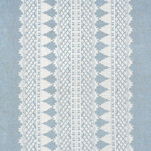 Wentworth Embroidery Chambray 75475 by Schumacher Designer Fabric
