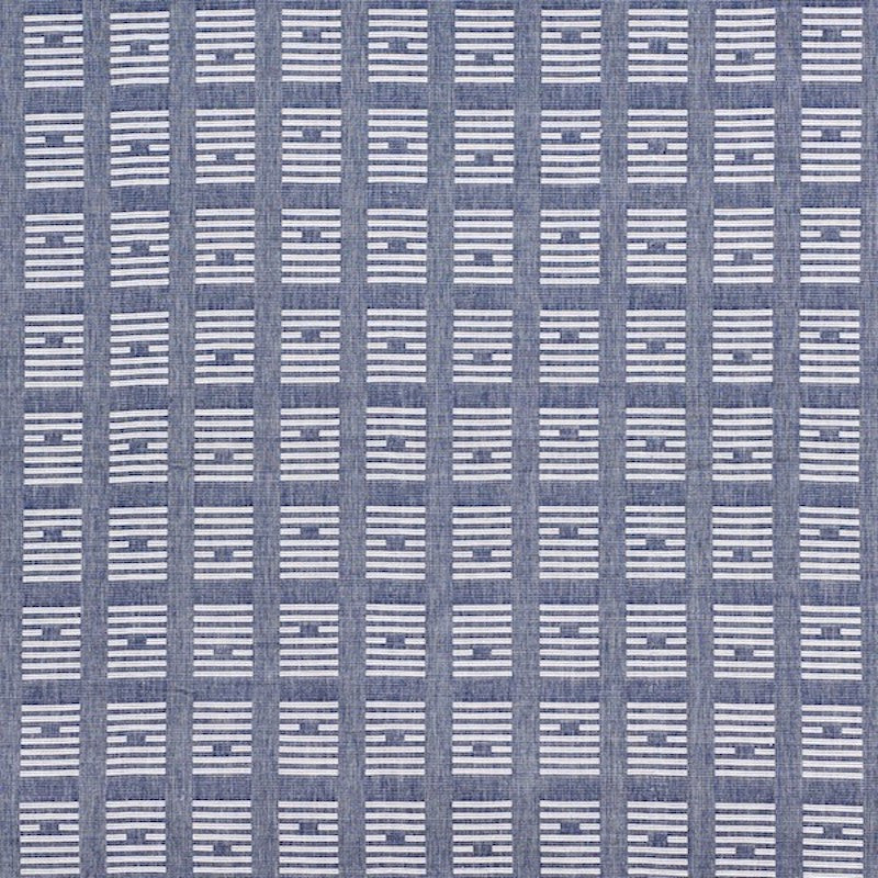 Tiasquam Weave Navy 75660 by Schumacher Fabric Schumacher Fabric Tiasquam Weave Navy 75660Fabric COTTON 100% INDIA </p><p>Repeat: H: HORZ. 8 3/4" (22CM) , V: VERT. 3 1/2" (9CM) 55.75 - Fabric Carolina -