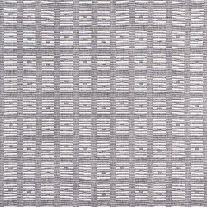 Tiasquam Weave Grey 75661 by Schumacher Designer Fabric CAROLINE Z HURLEY See Sample INDIA - </p><p>Repeat: Horizontal: 8 3/4" (22CM) and Vertical: 3 1/2" (9CM) 55 3/4" (142CM) - Swanky Fabrics -
