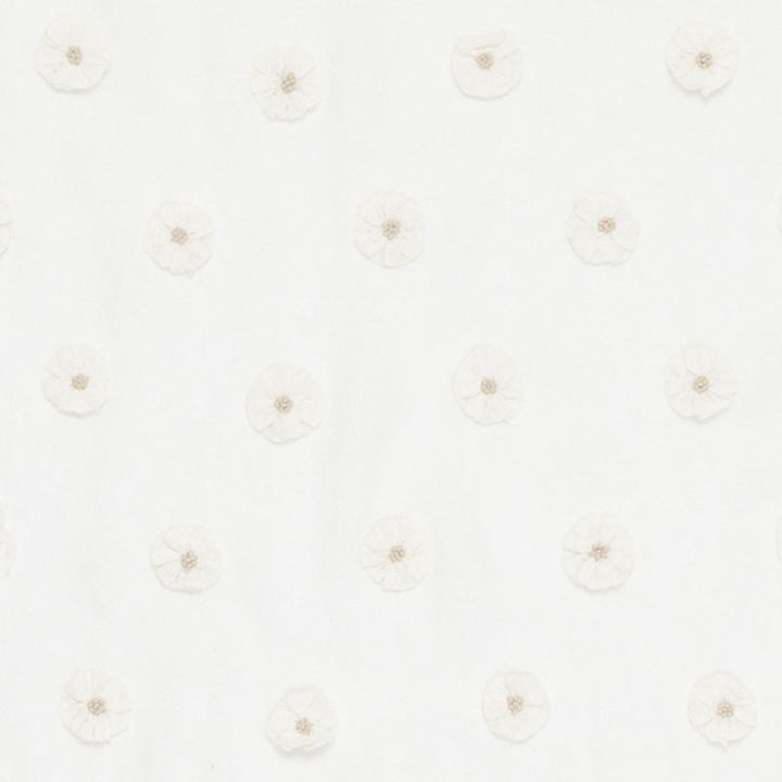 Button Flower Sheer Ivory 75750 by Schumacher Fabric Schumacher Fabric Button Flower Sheer Ivory 75750Fabric LINEN 100% INDIA </p><p>Repeat: H: HORZ. 6 1/2" (17CM) , V: VERT. 10" (25CM) 54 - Fabric Carolina -