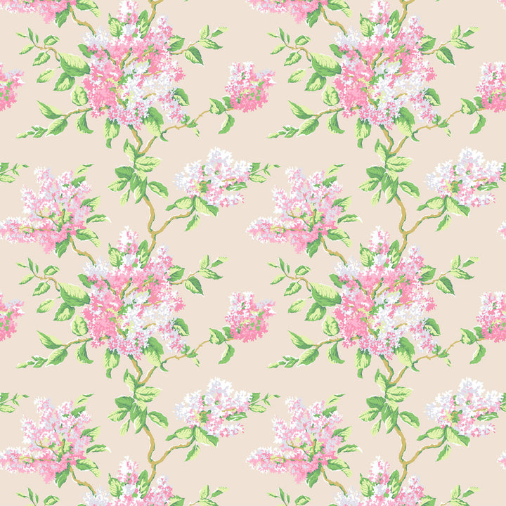7583-7 Lilacs by Bassett Mcnab Designer Fabric BASSETT MCNAB PRINTS 100%COT ENGLAND Horizontal: 27 and Vertical: 25.25 54 in - Swanky Fabrics -