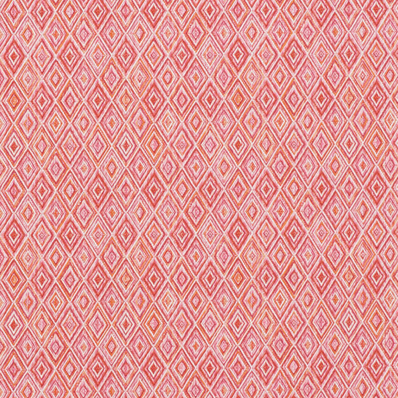 Diamond Strie Pink & Orange 75922 by Schumacher Designer Fabric INDOOR/OUTDOOR PRINTS & WOVENS III ACRYLIC 100% FRANCE MARTINDALE 18,000 </p><p>Repeat: Horizontal: 7" (18CM) and Vertical: 5 1/2" (13CM) 55 - Swanky Fabrics -