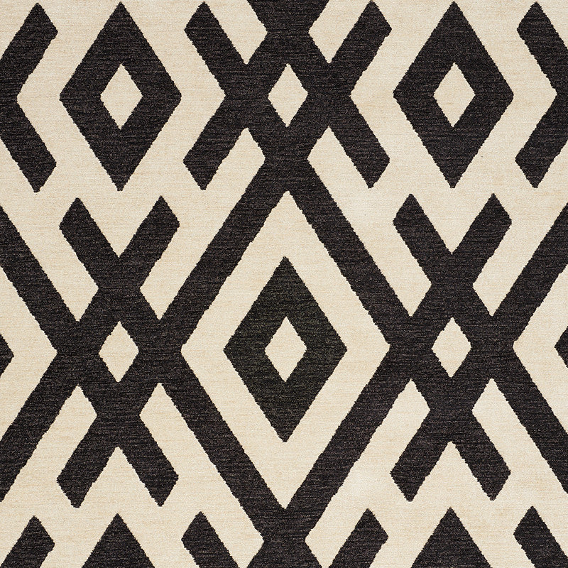 Equix Black 76020 by Schumacher Designer Fabric CLUB CAVALIER VISCOSE 59% COTTON 22% ITALY MARTINDALE 35,000 </p><p>Repeat: Horizontal: 14" (36CM) and Vertical: 21 1/4" (54CM) 55 - Swanky Fabrics -