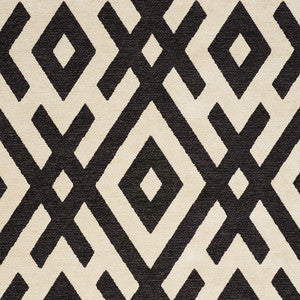 Equix Black 76020 by Schumacher Designer Fabric