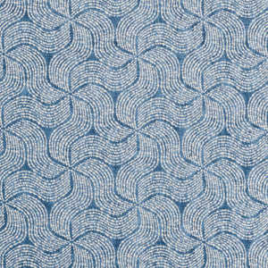 Fiador Blue 76052 by Schumacher Designer Fabric