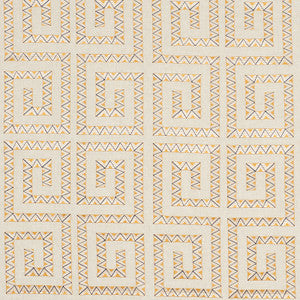 Prado Embroidery Saffron 76071 by Schumacher Designer Fabric