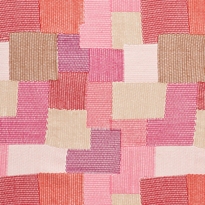 Carnaby Pink & Red 76181 by Schumacher Designer Fabric Free-Spirit 55% Polyester, 15% Cotton, 15% Linen, 15% Viscose Thailand - Horizontal: 24 and Vertical: 29.5 49 - Swanky Fabrics -