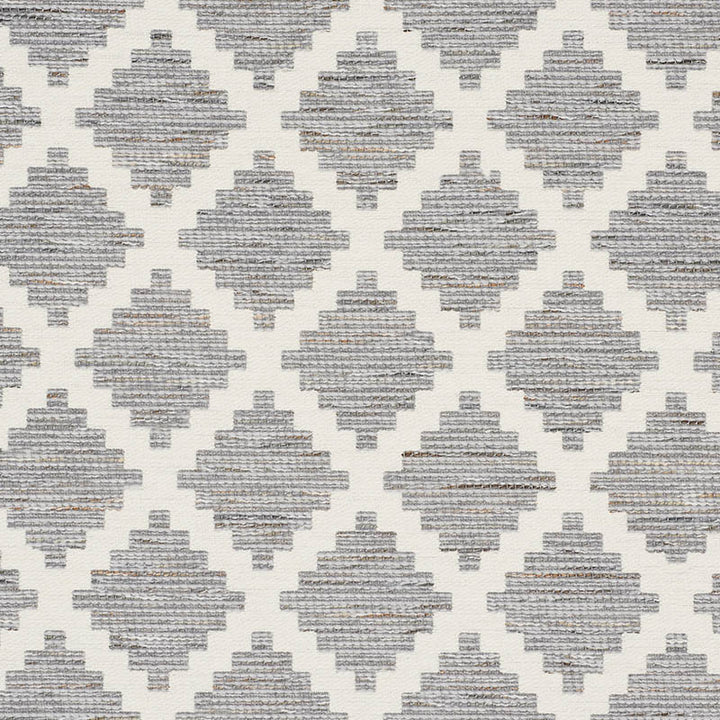 Tibur Grey 76542 by Schumacher Designer Fabric WORLD VIEW COTTON 65% ACRYLIC 25% ITALY </p><p>Repeat: Horizontal: 5" (13CM) and Vertical: 5 3/4" (15CM) 59.125 - Swanky Fabrics -
