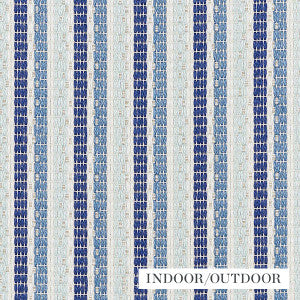 Barbary Stripe Blue 76641 by Schumacher Designer Fabric