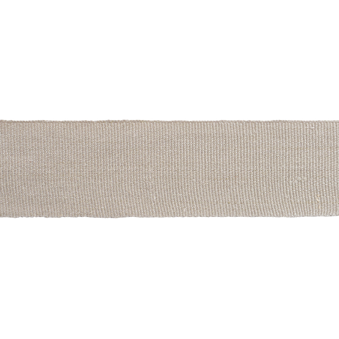 Mathias Linen Tape Wide Flax 76896 by Schumacher Designer Trim