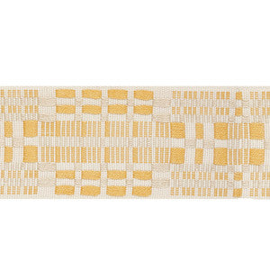 Brimfield Tape Yellow 76953 by Schumacher Designer Fabric