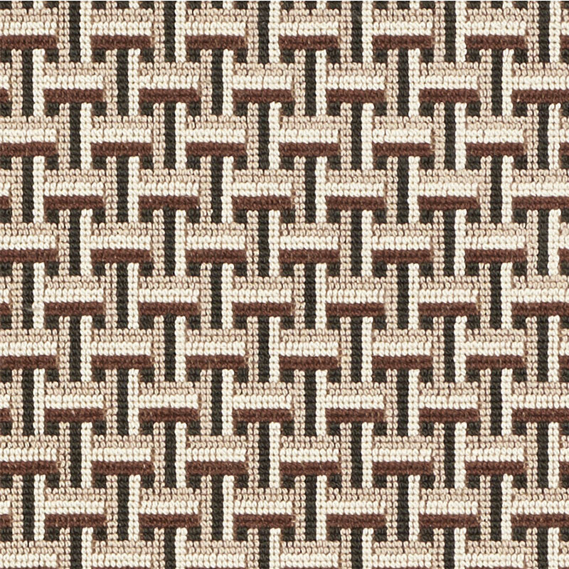 Saxon Epingle Cinder 76971 by Schumacher Designer Fabric CLASSIC WOVENS II See Sample BELGIUM - </p><p>Repeat: Horizontal: 1 1/8" (3CM) and Vertical: 1 1/2" (4CM) 54" (134CM) - Swanky Fabrics -