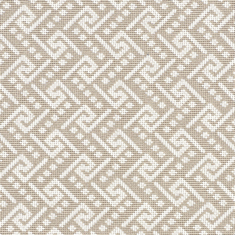 Ionic Weave Dune 77121 by Schumacher Designer Fabric TIMOTHY CORRIGAN RAYON 47% COTTON 40% UNITED STATES OF AMERICA 50,000 MARTINDALE </p><p>Repeat: Horizontal: 2 5/8" (7CM) and Vertical: 2 1/8" (5CM) 54.75 - Swanky Fabrics -