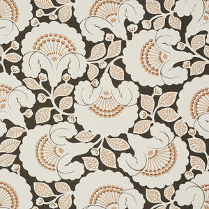 Jackie Applique Embroidery Cinder 77302 by Schumacher Designer Fabric