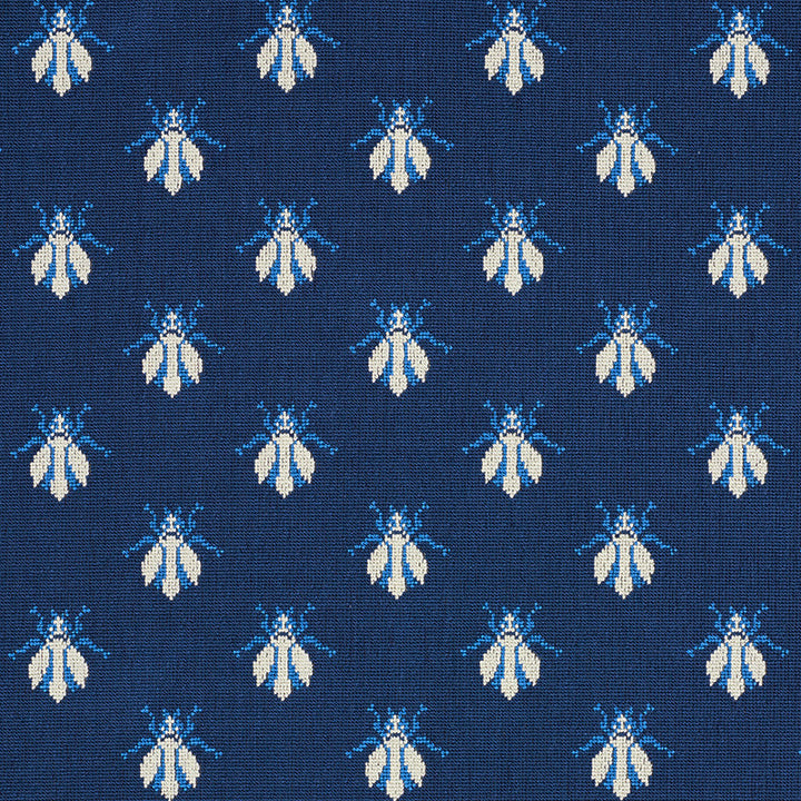 Bee Epingle Blue 77411 by Schumacher Designer Fabric CUT & PATTERNED VELVETS See Sample BELGIUM HEAVY DURABILITY </p><p>Repeat: Horizontal: 4 1/2" (11CM) and Vertical: 4" (10CM) 54" (137CM) - Swanky Fabrics -