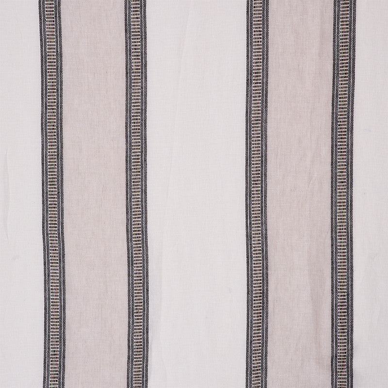 Senita Stripe Sheer Neutral 77430 by Schumacher Designer Fabric TRUE WEST See Sample TURKEY - </p><p>Repeat: Horizontal: - and Vertical: 17 1/4" (44CM) 113" (338CM) - Swanky Fabrics -