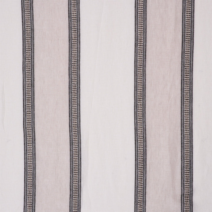 Senita Stripe Sheer Neutral 77430 by Schumacher Designer Fabric TRUE WEST See Sample TURKEY - </p><p>Repeat: Horizontal: - and Vertical: 17 1/4" (44CM) 113" (338CM) - Swanky Fabrics -