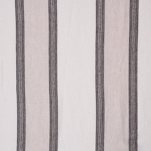 Senita Stripe Sheer Neutral 77430 by Schumacher Designer Fabric