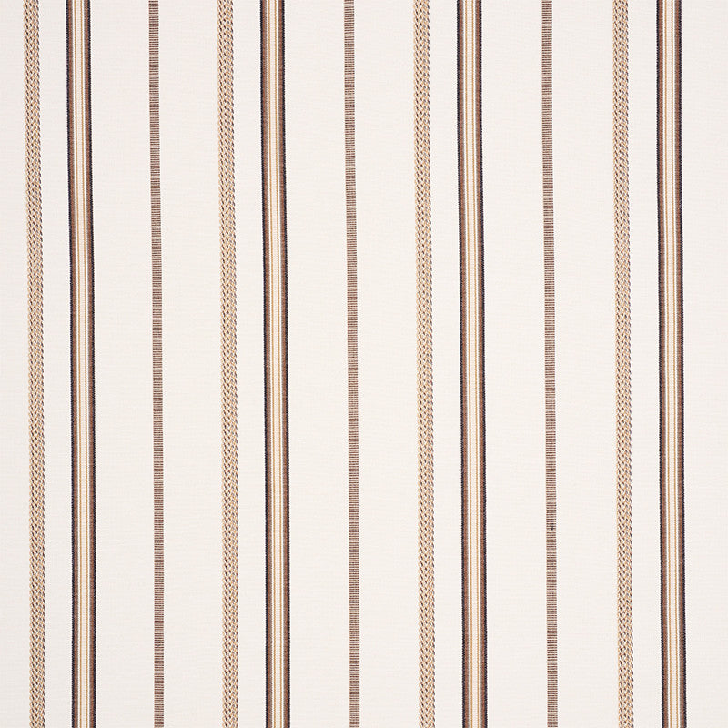 Kayenta Stripe Neutral 77450 by Schumacher Designer Fabric TRUE WEST COTTON 100% INDIA MARTINDALE 35,500 </p><p>Repeat: Horizontal: 6 3/4" (17CM) and Vertical: 56 - Swanky Fabrics -