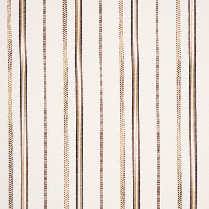Kayenta Stripe Neutral 77450 by Schumacher Designer Fabric TRUE WEST COTTON 100% INDIA MARTINDALE 35,500 </p><p>Repeat: Horizontal: 6 3/4" (17CM) and Vertical: 56 - Swanky Fabrics -