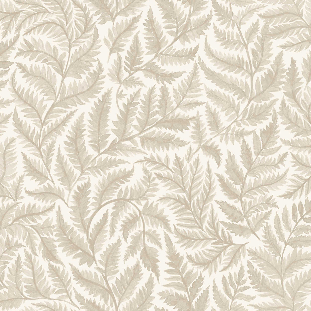 Ferns Natural 7789 by Schumacher Designer Wallcovering