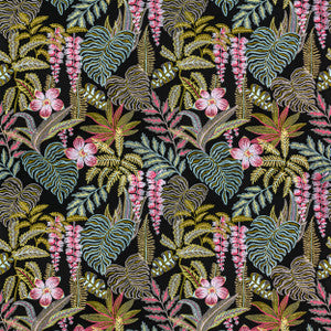 7806-10 Tropicale Black by Bassett Mcnab Designer Fabric