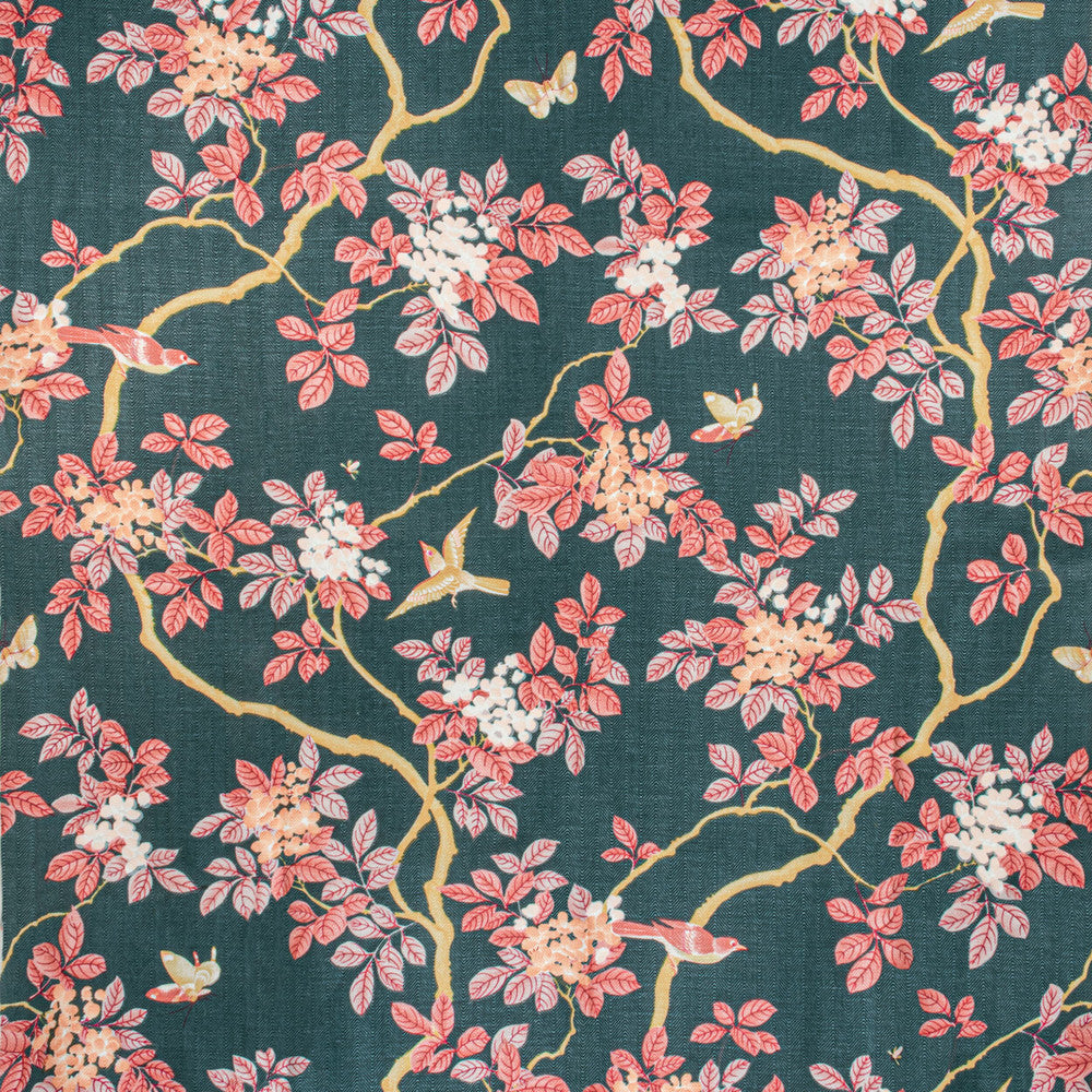 7814-10 Birds And Butterfly Herringbone Nightfall by Bassett Mcnab Fabric Bassett Mcnab Fabric 7814-10 Birds And Butterfly Herringbone NightfallFabric BASSETT MCNAB ORIGINS 100%LIN USA </p><p>Repeat: H: 48.000, V: 49.000 48 in - Fabric Carolina -