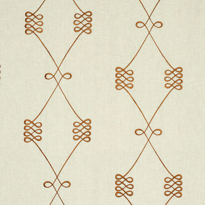 Nicolette Embroidery Natural 78201 by Schumacher Designer Fabric MISTERIOSO LINEN 90% VISCOSE 10% INDIA </p><p>Repeat: Horizontal: 13" (33CM) and Vertical: 14 1/2" (37CM) 52 - Swanky Fabrics -