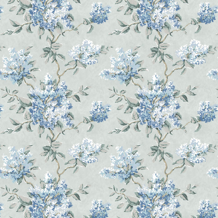 7829-4 Lilacs Fern by Bassett Mcnab Designer Fabric BASSETT MCNAB WOODLANDS 49%LIN 38%COT 13%NYL UK Horizontal: 26.375 and Vertical: 25.250 55 in - Swanky Fabrics -