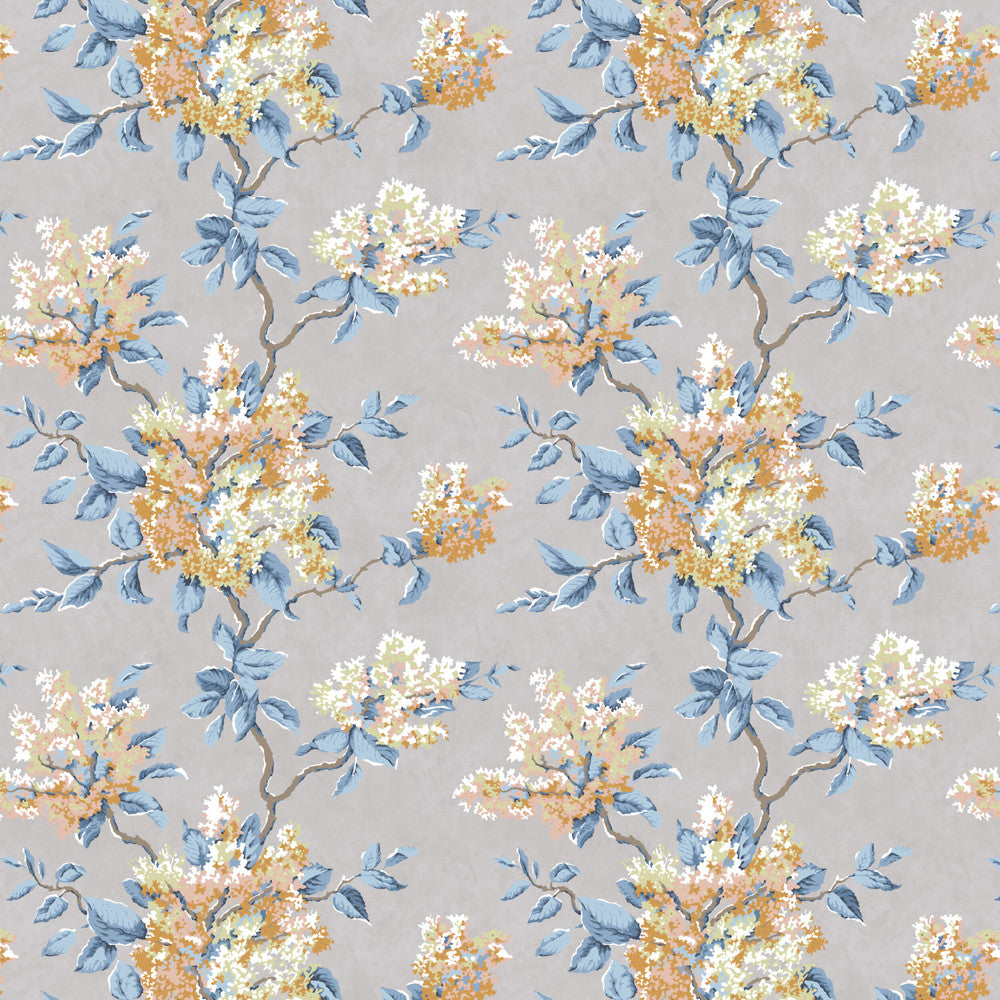7829-5 Lilacs Lake by Bassett Mcnab Designer Fabric BASSETT MCNAB WOODLANDS 49%LIN 38%COT 13%NYL UK Horizontal: 26.375 and Vertical: 25.250 55 in - Swanky Fabrics -
