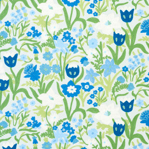 Crewel Garden Sky 78290 by Schumacher Designer Fabric