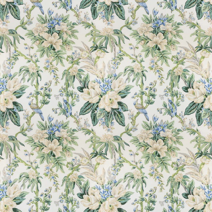 7831-2 Veranda Spring by Bassett Mcnab Designer Fabric BASSETT MCNAB WOODLANDS 100%COT USA FLAME RETARDANT-N.F.P.A. 701 SMALL SCALE Horizontal: 27.000 and Vertical: 27.500 56 in - Swanky Fabrics -