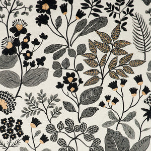 Emaline Embroidery Black 78312 by Schumacher Designer Fabric